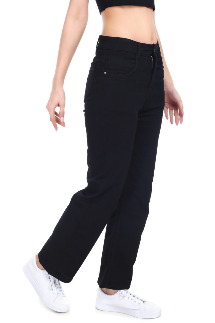 Straight fit black jeans - Image 6