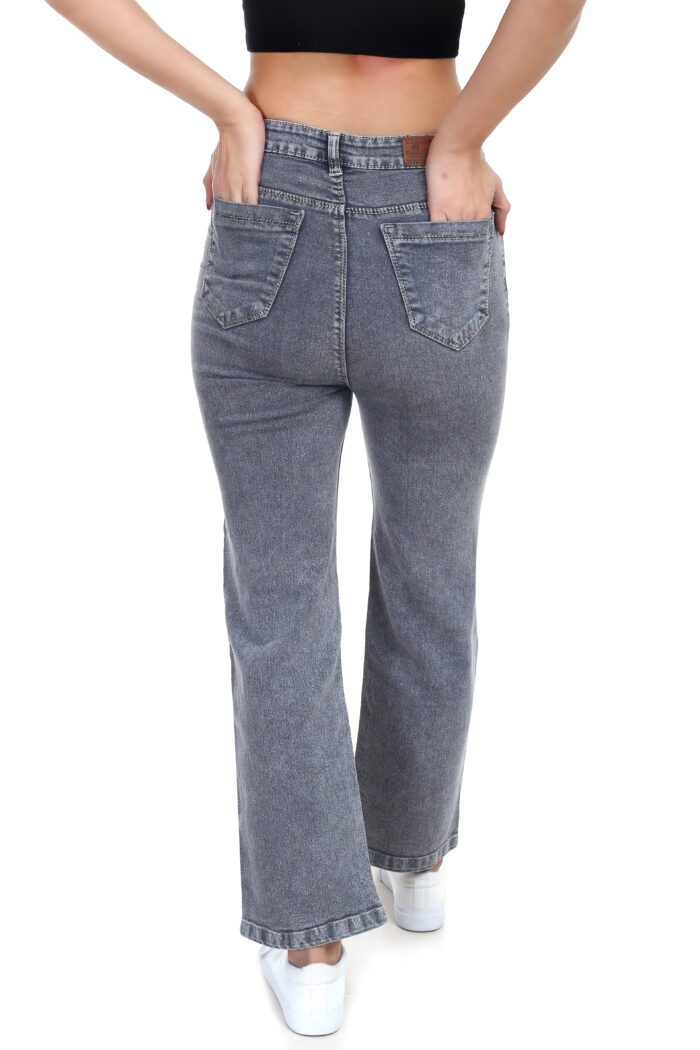 STRAIGHT FIT GREY JEANS - Image 5