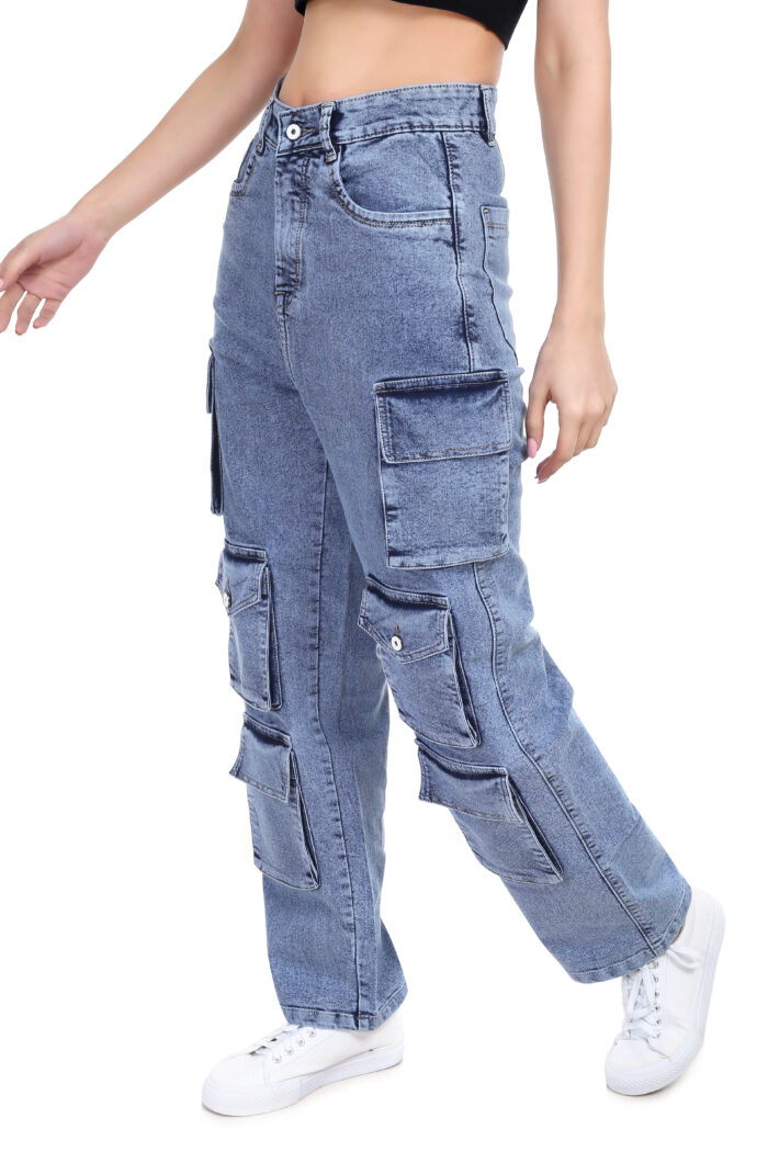 Cargo light blue Jeans - Image 4