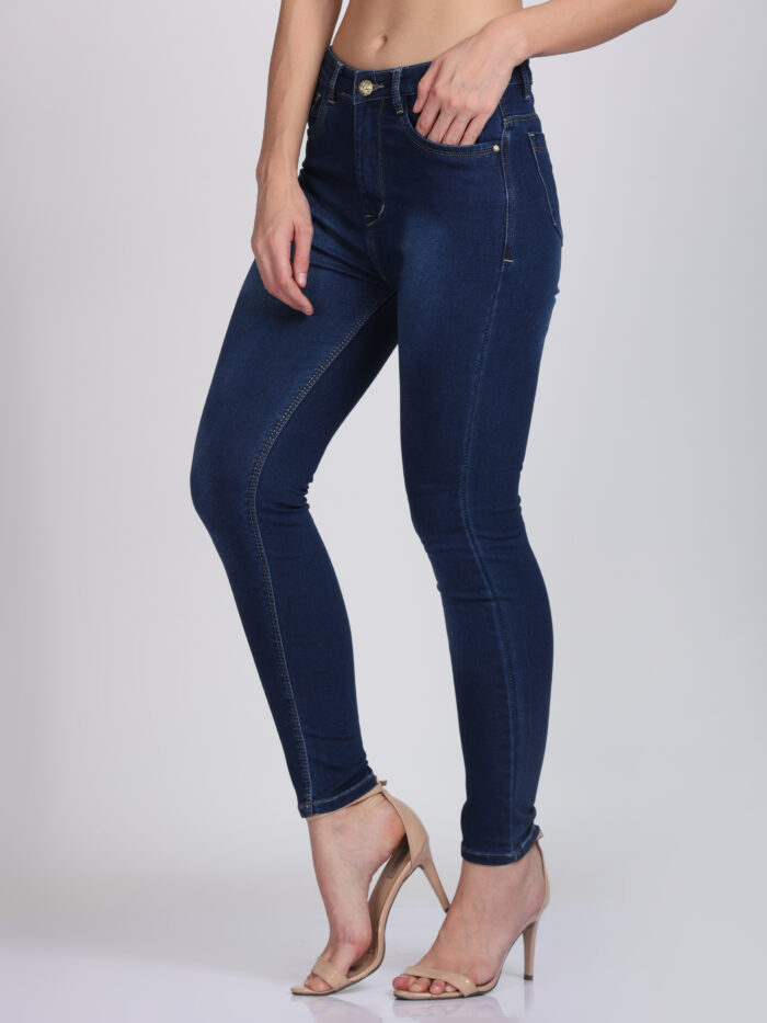 Women Regular High Rise Blue Jeans - Image 4